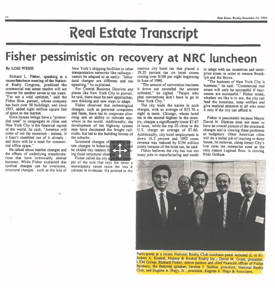 Real Estate Transcript Nov 10 1993