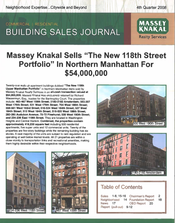4th quarter 2008 building sales journal