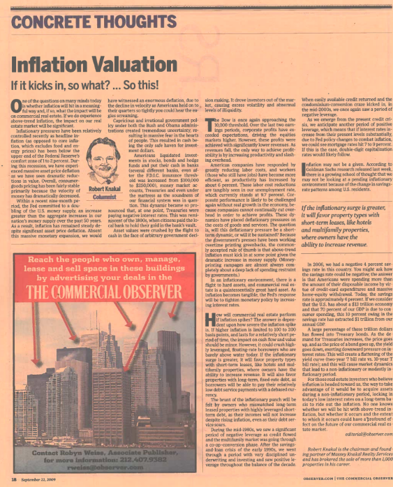 Inflation Valuation