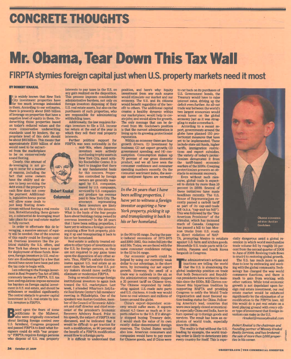 Mr Obama Tear Down This Tax Wall