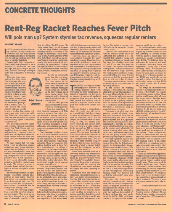 Rent Reg Racket Reaches Fever Pitch