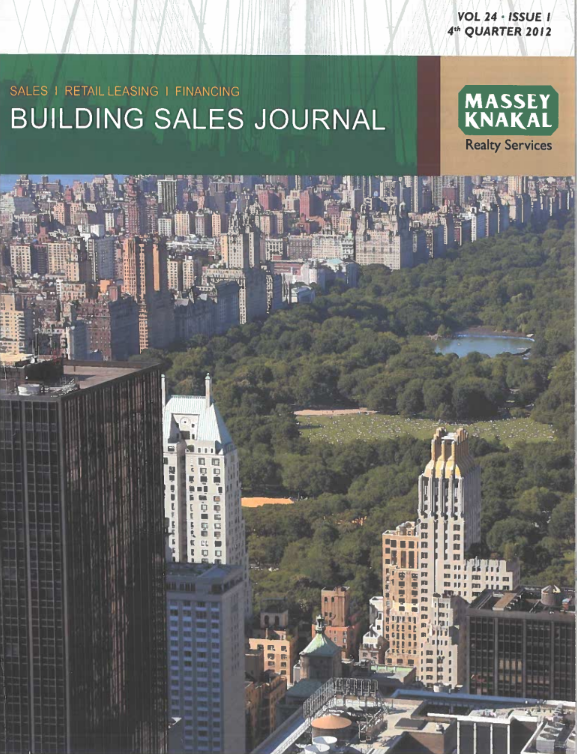 building sales journal 4th qtr 2012
