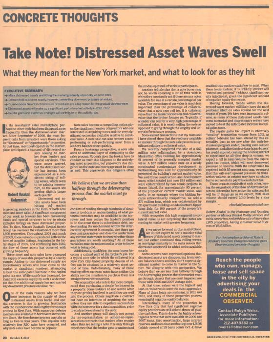 take note distressed asset waves swell