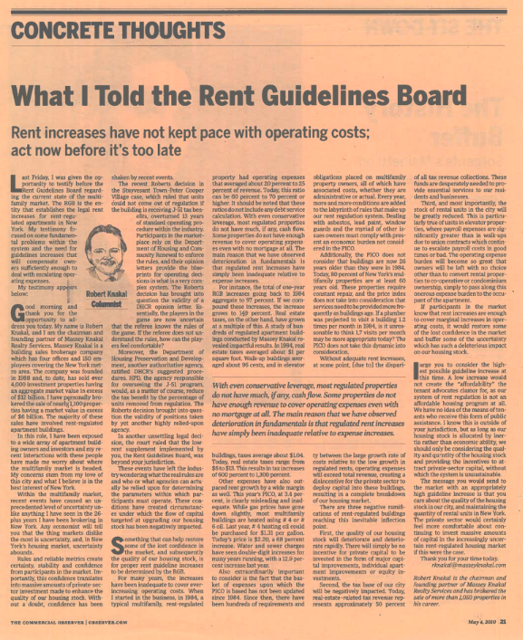 what I told the rent guidelines board
