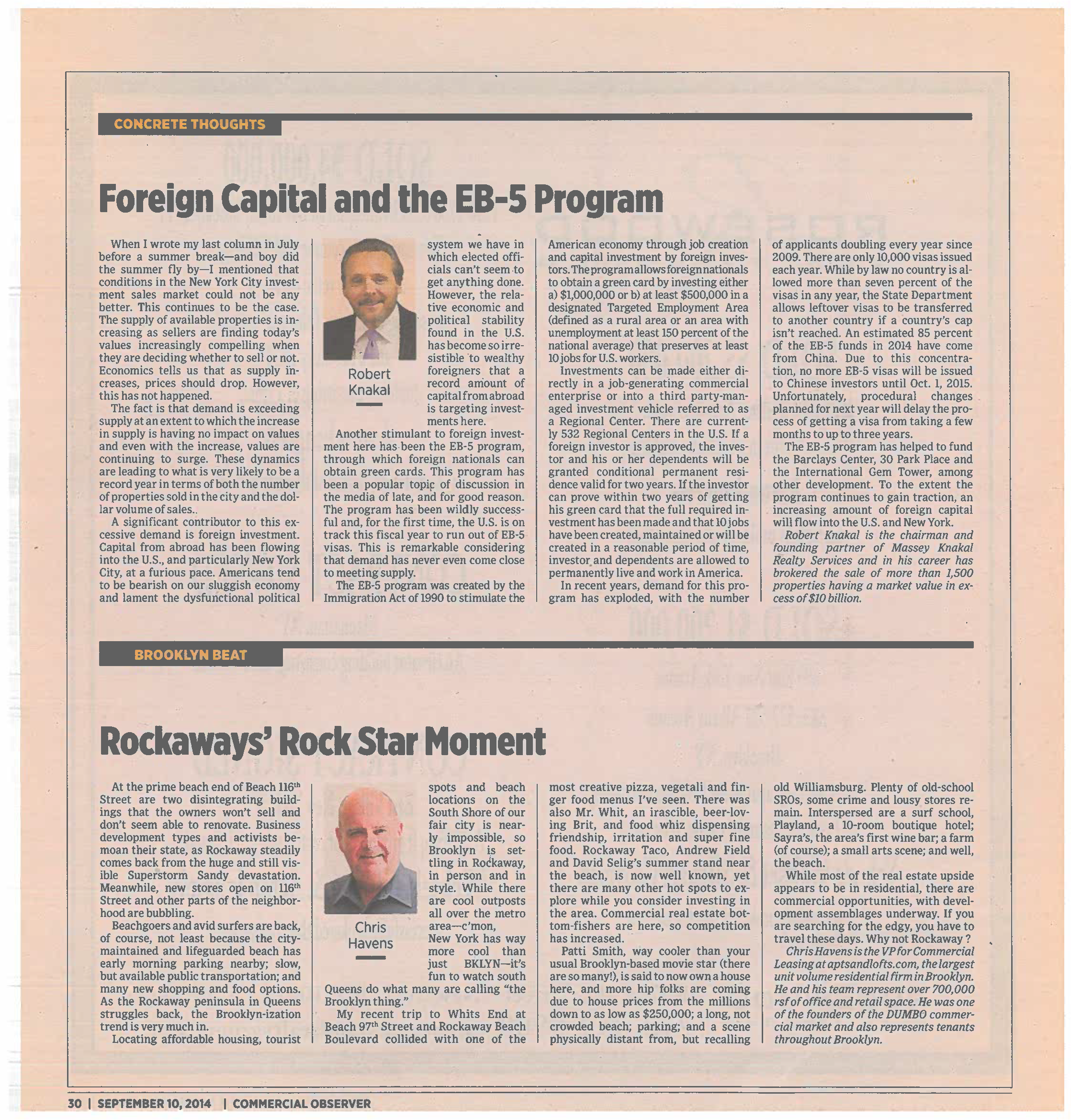 Concrete Thoughts - Foreign Capital and the EB-5 Program - Sep 10 2014