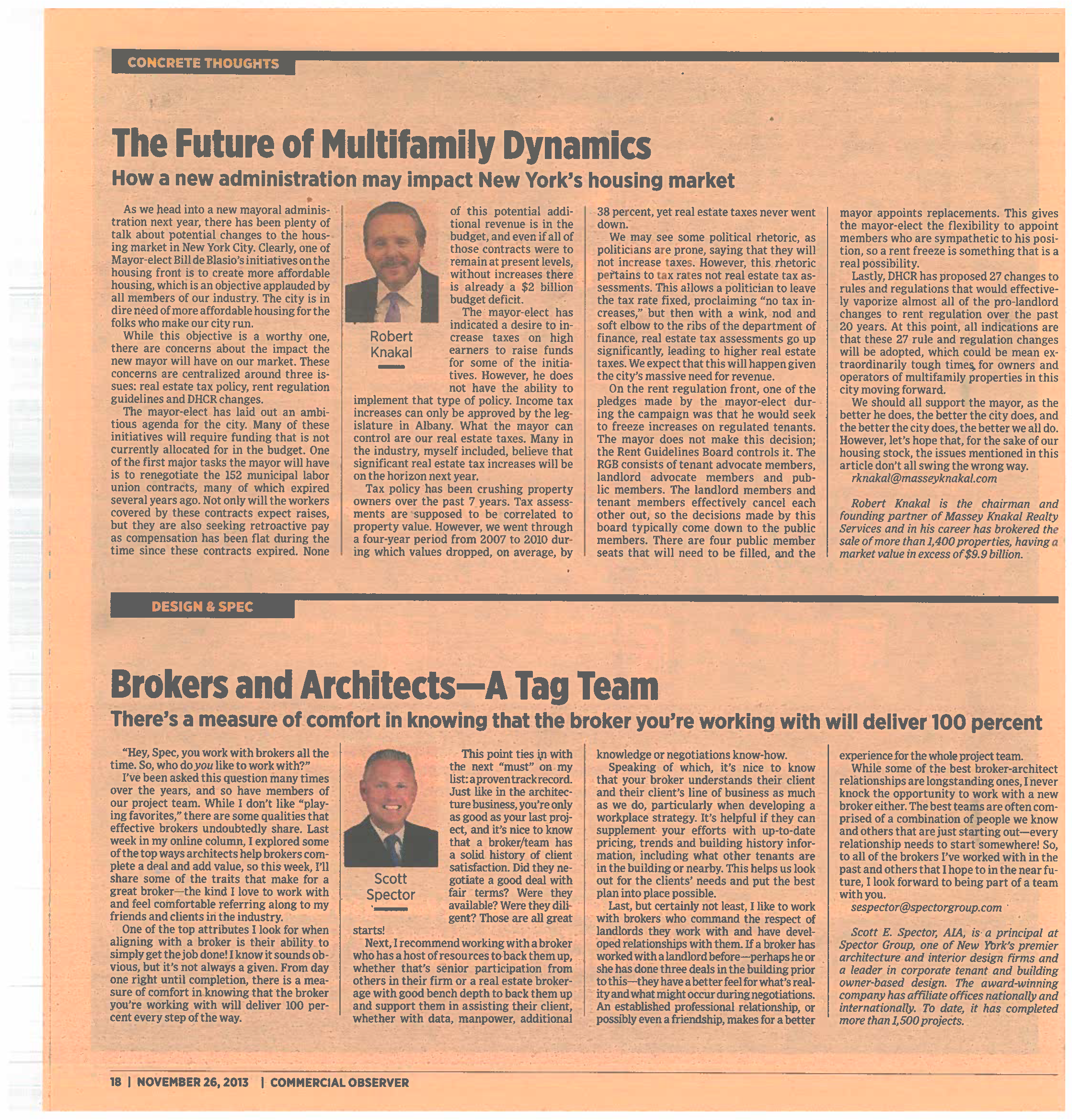 Concrete Thoughts - The Future of Multifamily Dynamics - Nov 26 2013