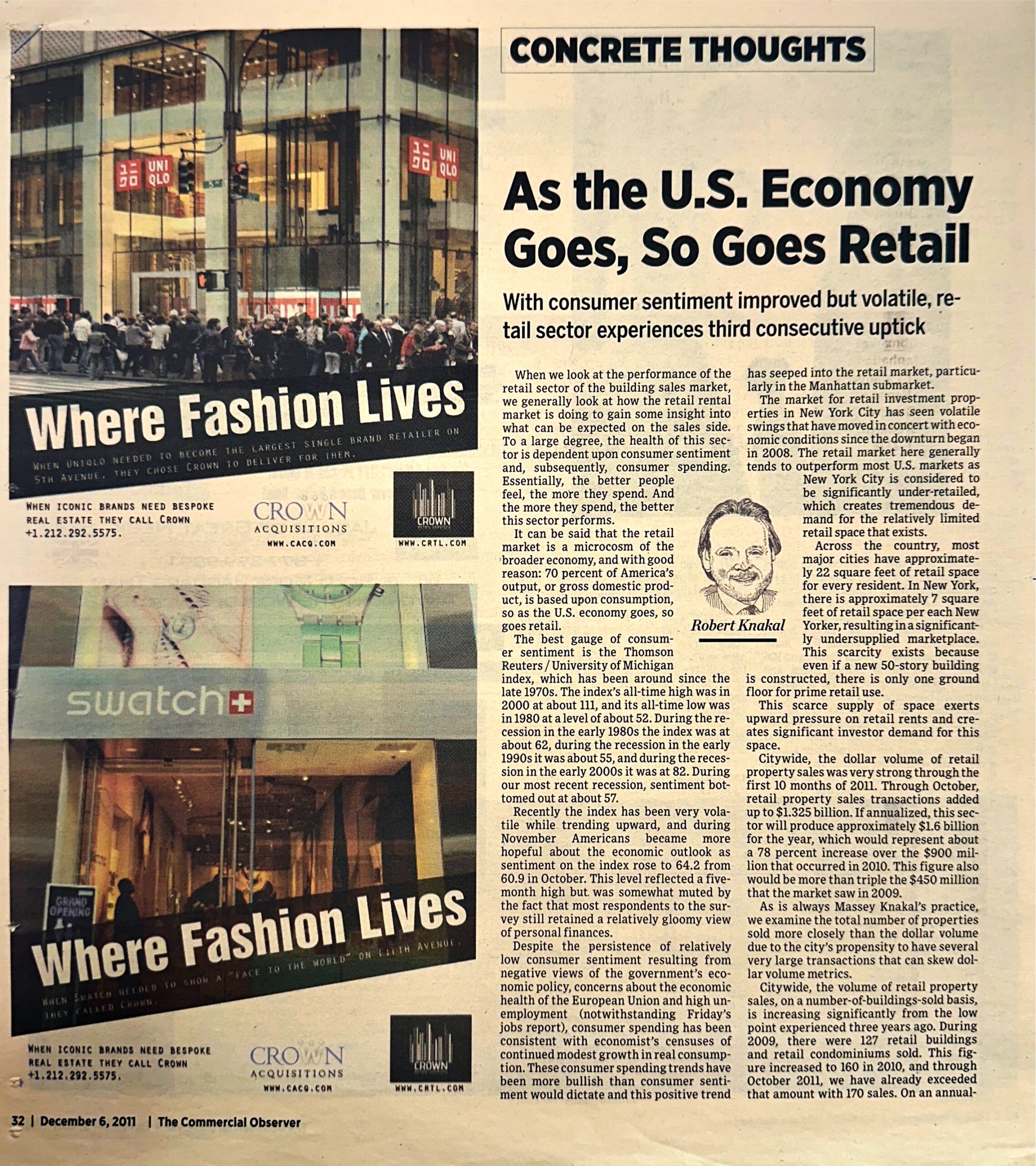 12-6 As the US Economy Goes, So Goes Retail - Dec 6 2011