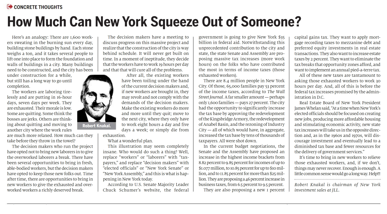 How Much Can New York Squeeze Out of Someone - March 23,2021