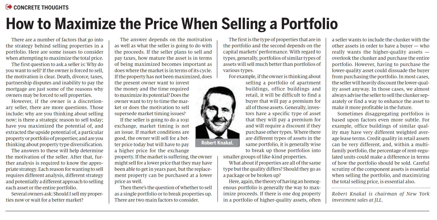 How to Maximize the Price When Selling a Portfolio - October 26,2021
