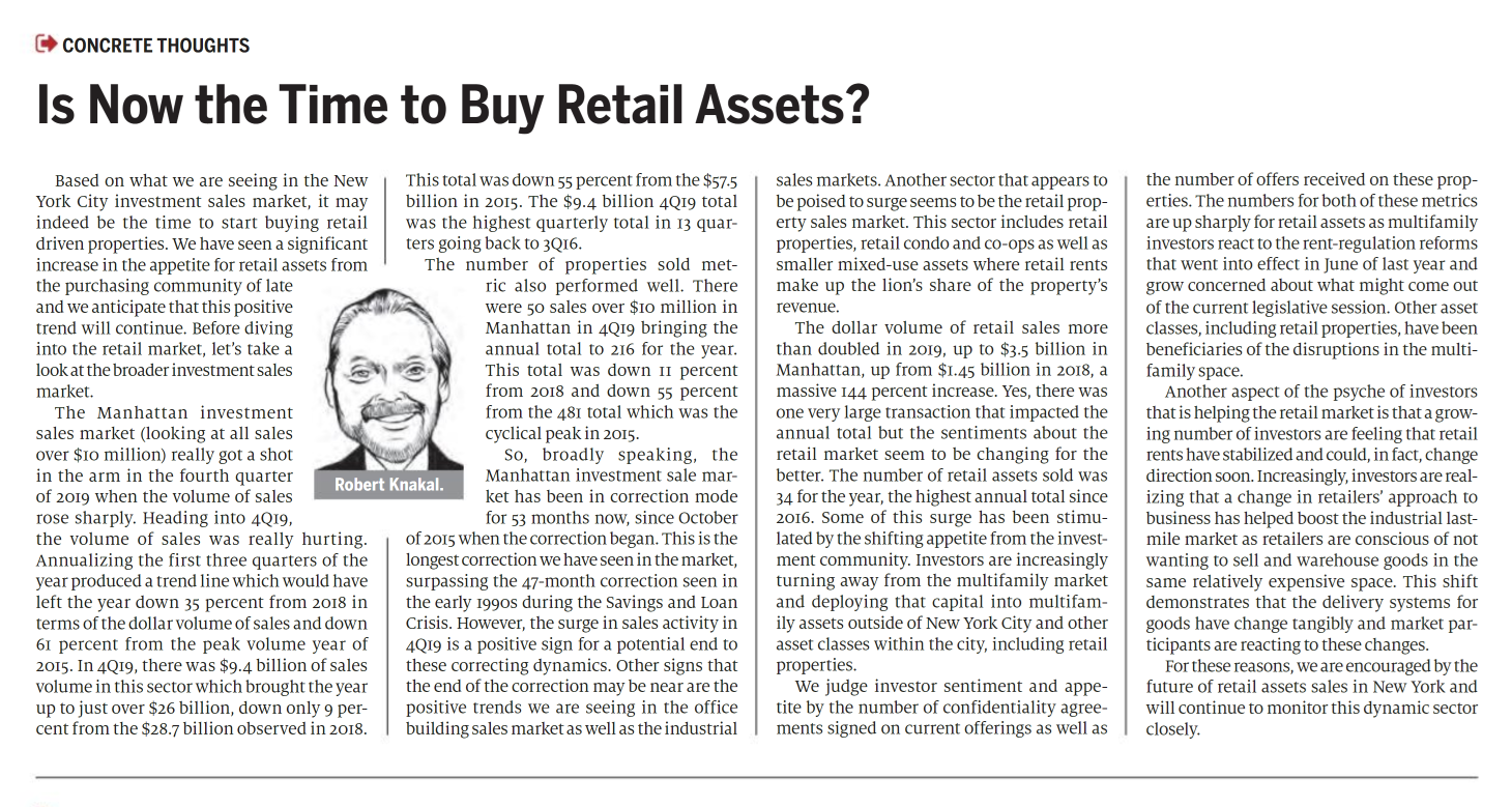 Is Now the Time to Buy Retail Assets - February 18,2020
