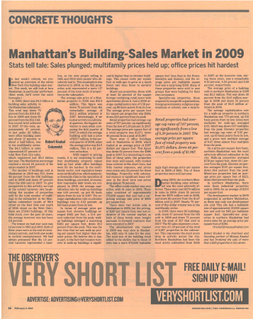 Concrete Thoughts - Manhattan_s Building Sales Market in 2009 - Feb 9 2010