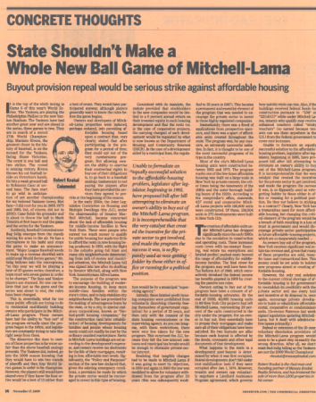 State Shouldnt Make a Whole New Ball Game of Mitchell Lama