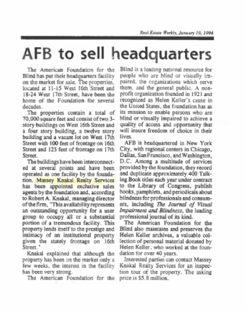 afb to sell headquarters