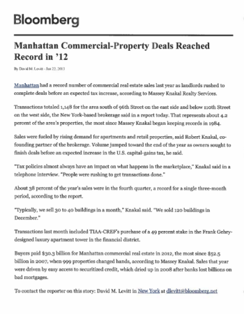 manhattan commercial property deals reached record in 12
