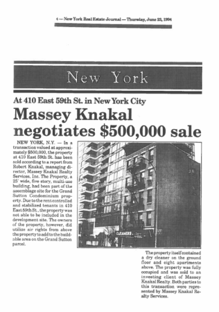 massey knakal negotiates 500000 sale new york real estate journal