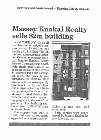 massey knakal realty sells 2m building