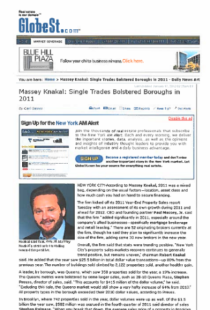 massey knakal single trades bolstered boroughs in 2011